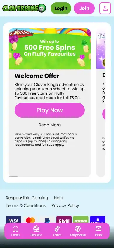 Clover Bingo Casino screenshot 6