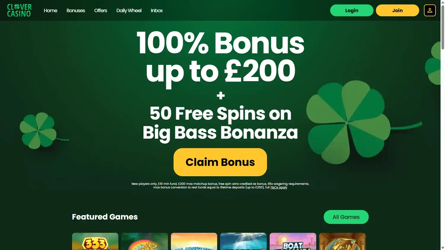 Clover Casino screenshot 1