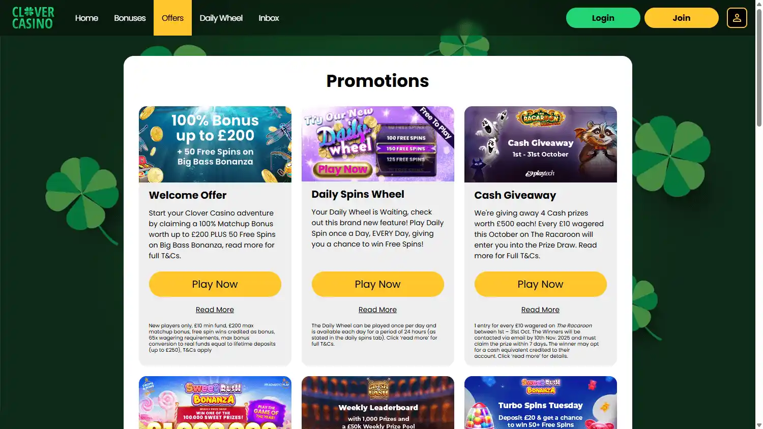 Clover Casino screenshot 3