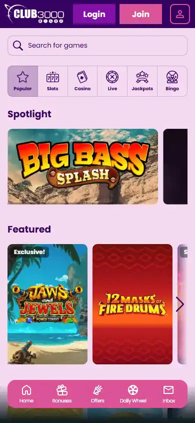 Club 3000 Bingo Casino screenshot 5