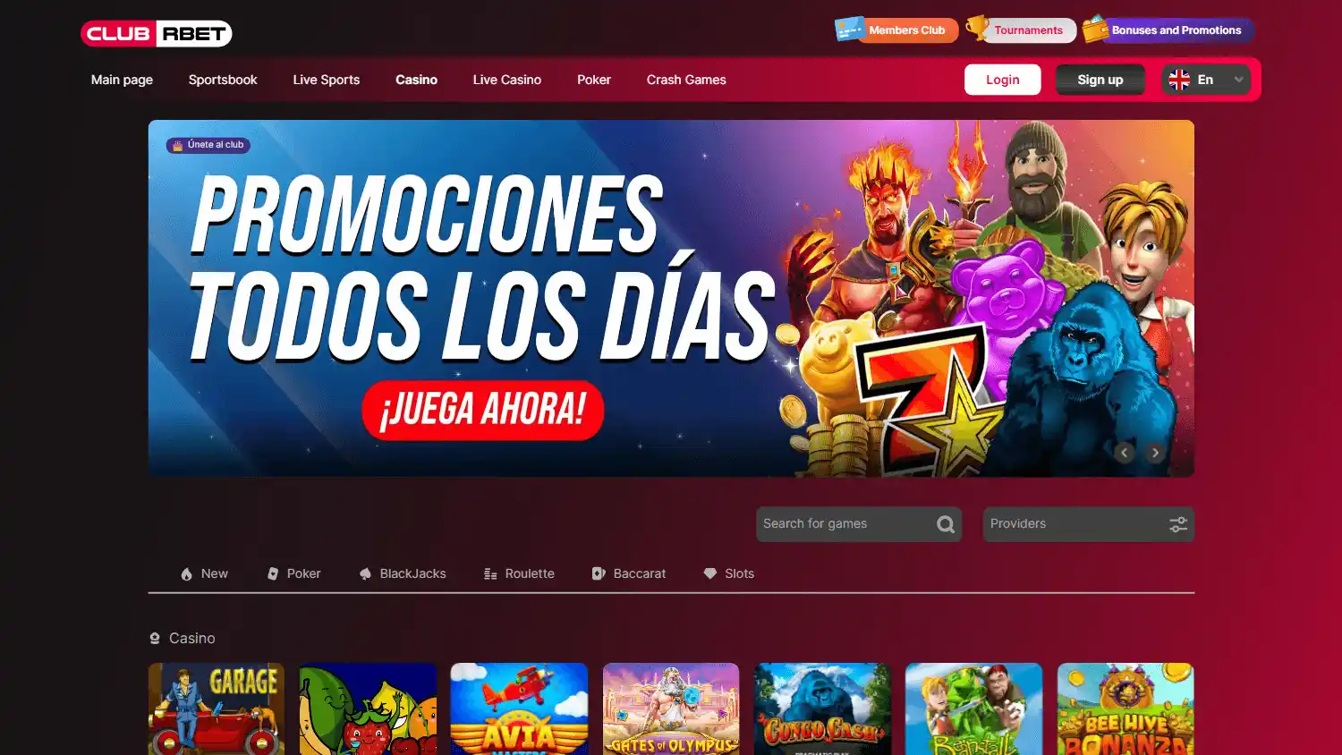 Club Rbet Casino screenshot 2