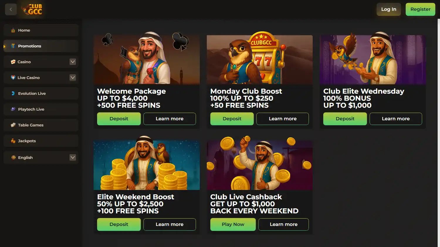 ClubGCC Casino screenshot 3