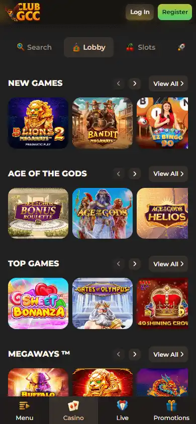 ClubGCC Casino screenshot 5