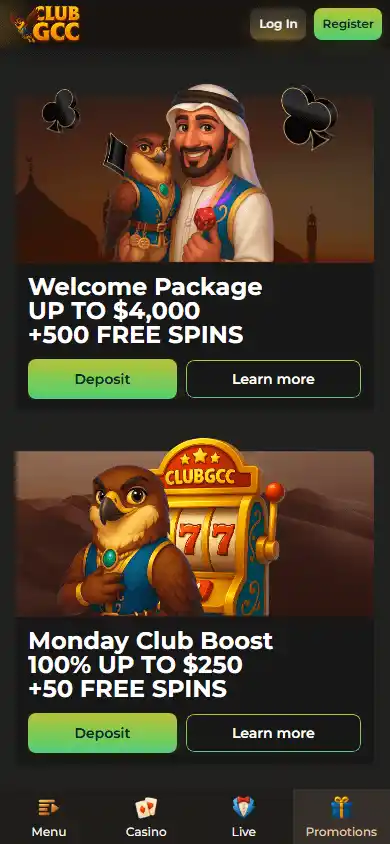 ClubGCC Casino screenshot 6