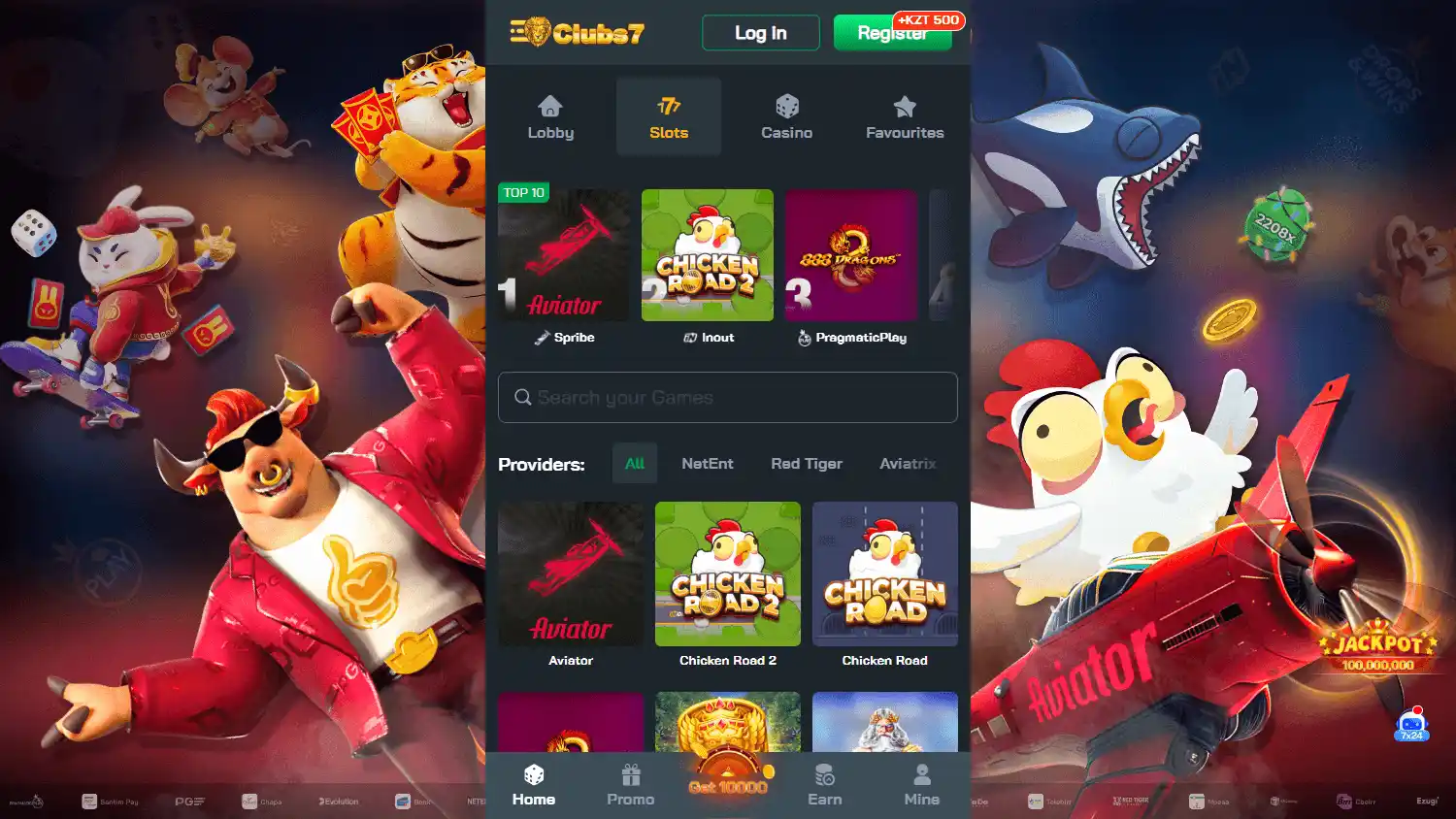 Clubs7 Casino screenshot 2