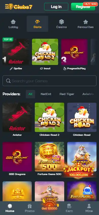Clubs7 Casino screenshot 5