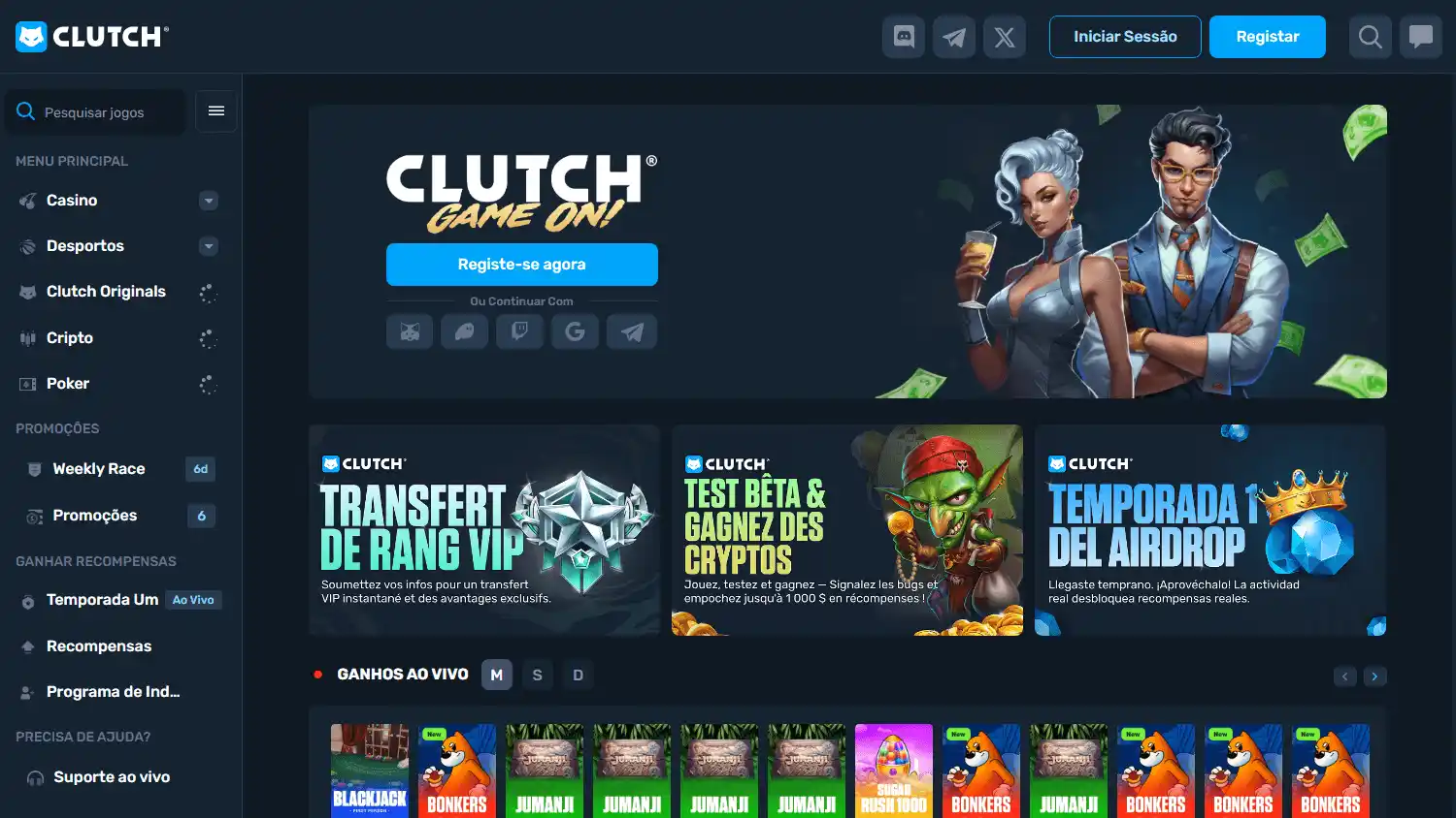 Clutch Casino screenshot 1
