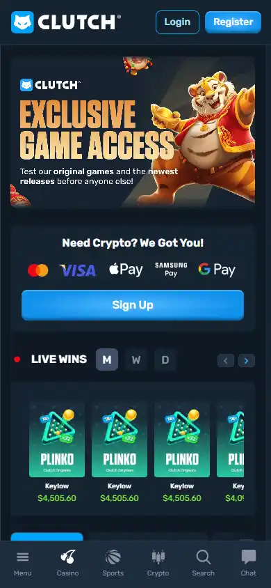 Clutch Casino screenshot 5