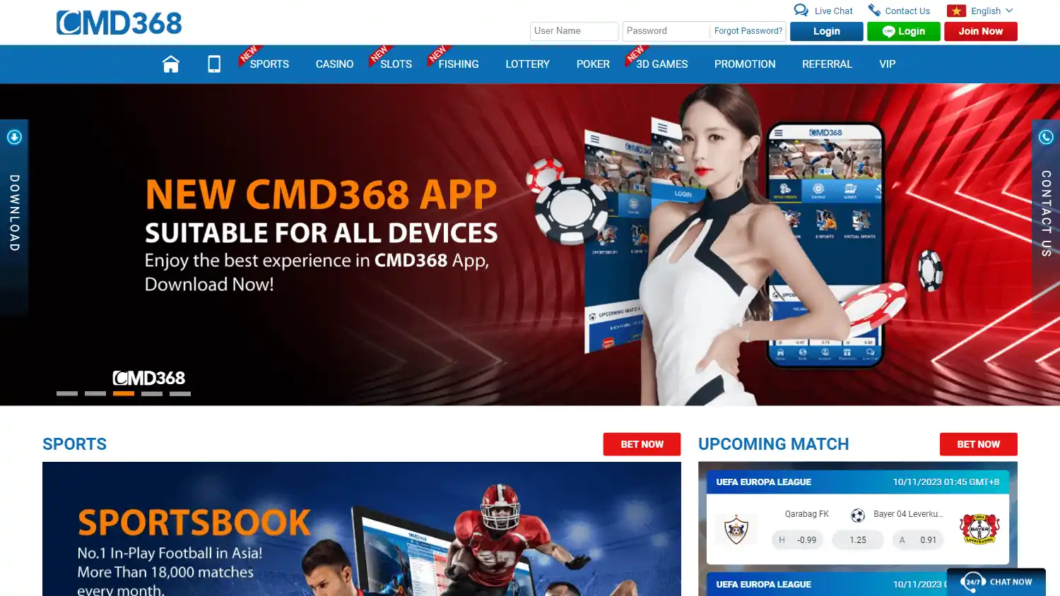 CMD368 Casino screenshot 1