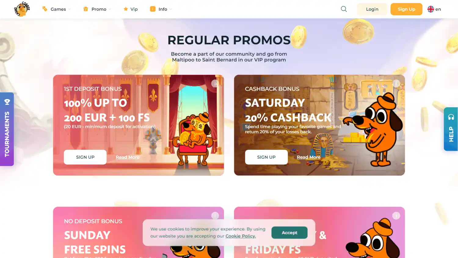 Cobber Casino screenshot 3