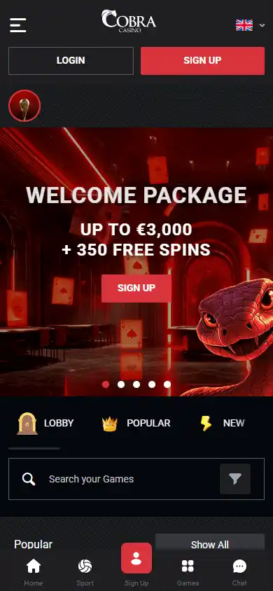 Cobra Casino screenshot 4