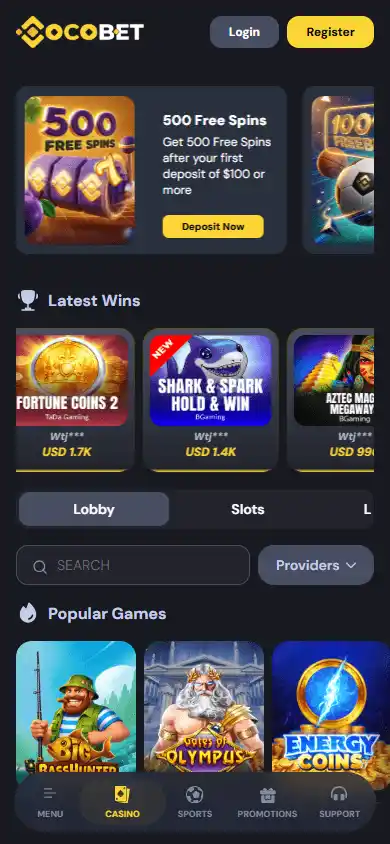 Cocobet Casino screenshot 5