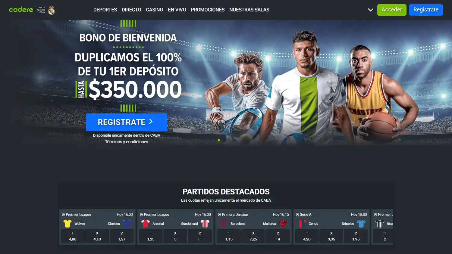 Codere Casino screenshot 1