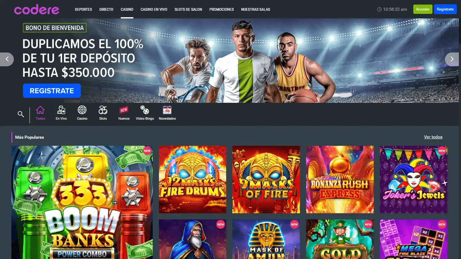 Codere Casino screenshot 2