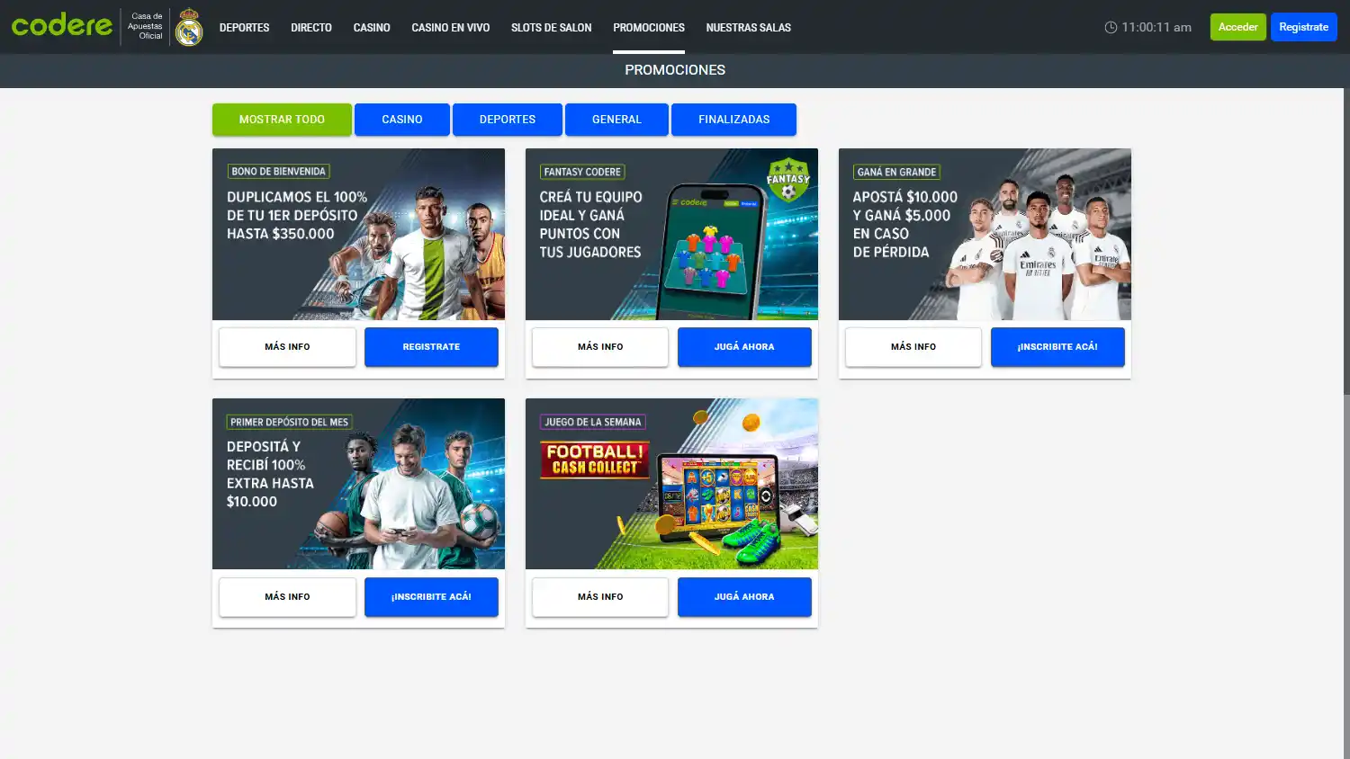 Codere Casino screenshot 3