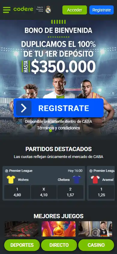 Codere Casino screenshot 4