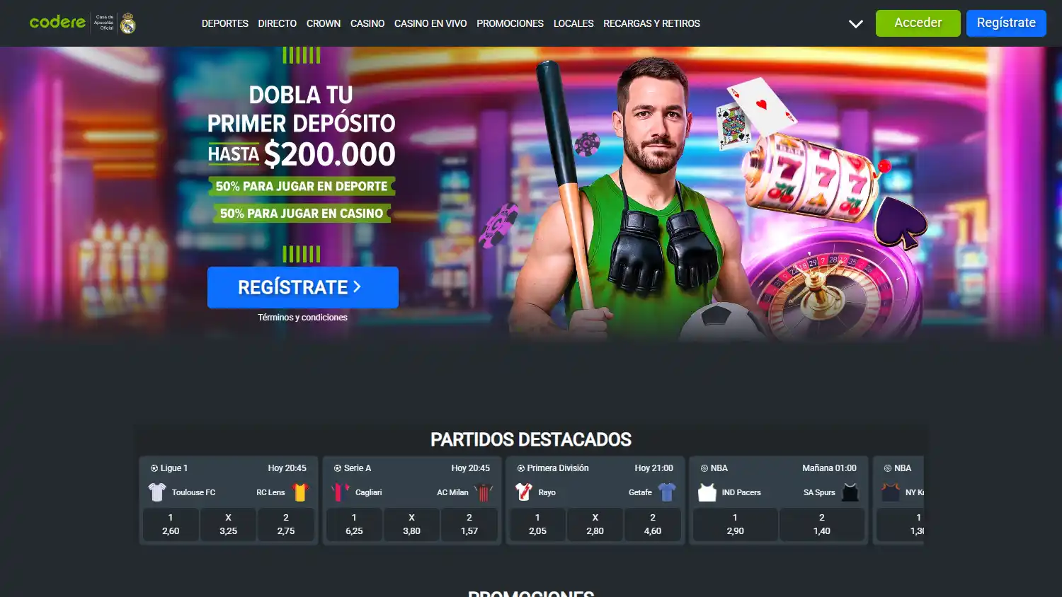 Codere Casino CO screenshot 1