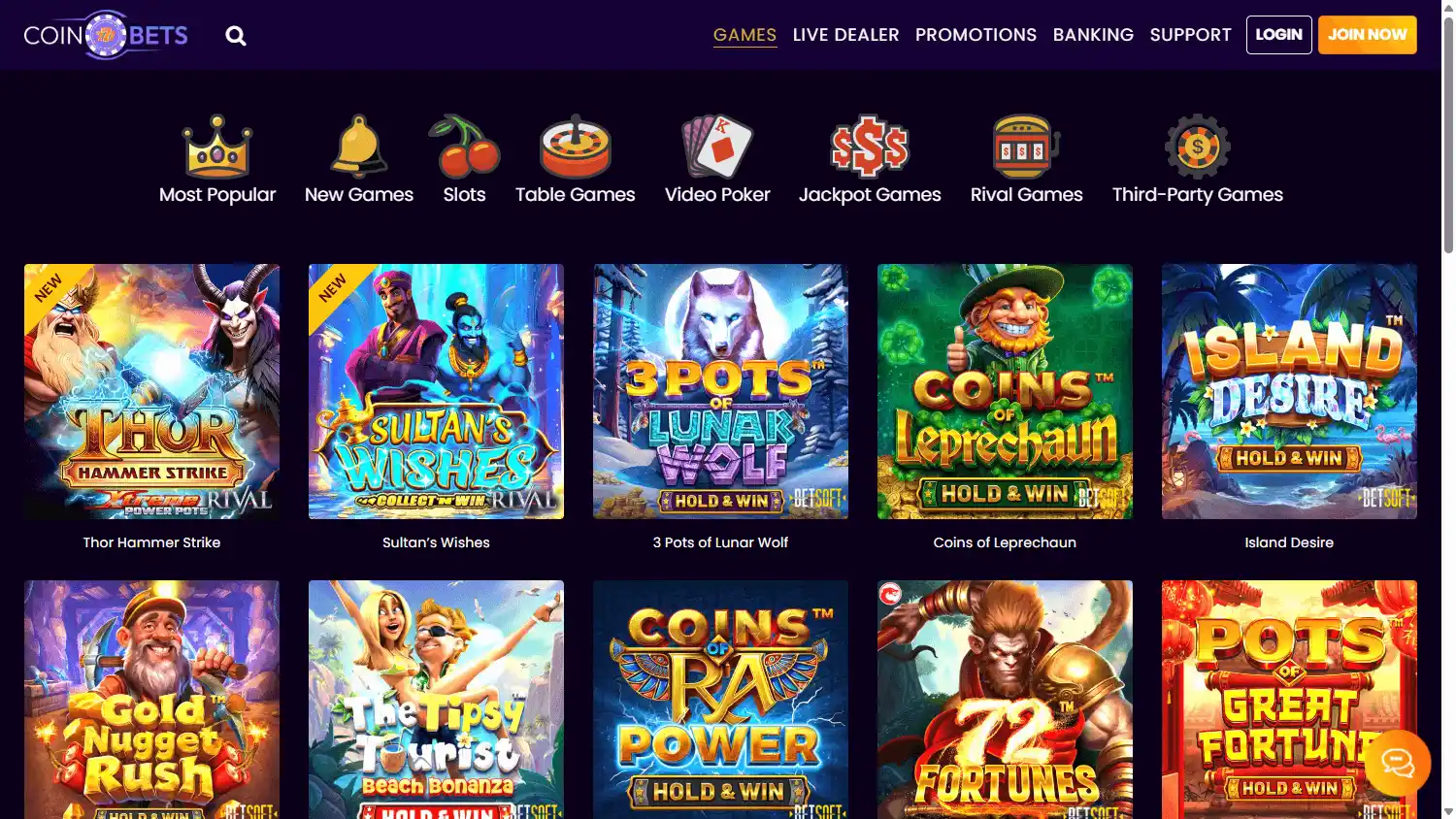 CoinBets777 Casino screenshot 2
