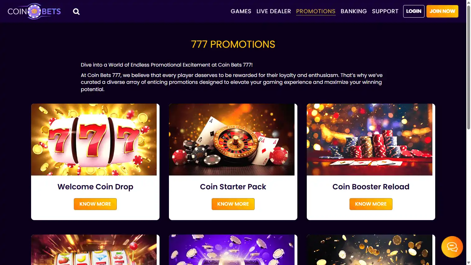 CoinBets777 Casino screenshot 3