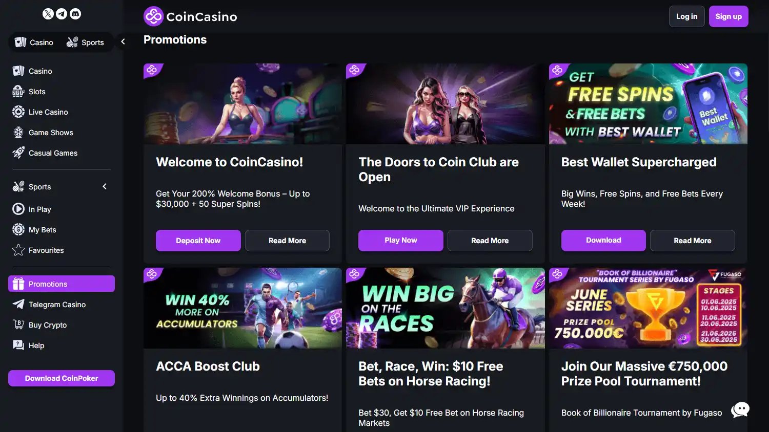 Coincasino.com screenshot 3