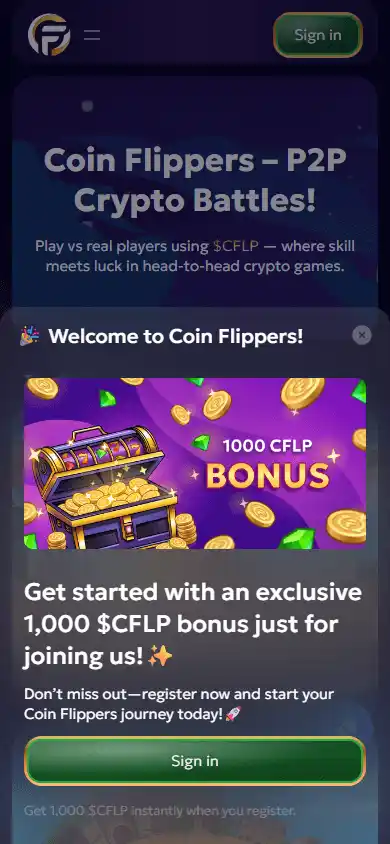 CoinFlippers Casino screenshot 2