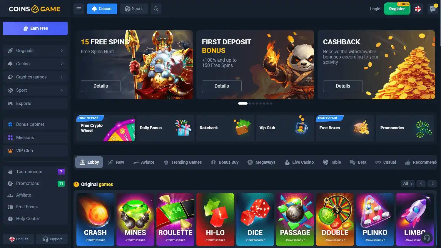 Coins.Game Casino screenshot 2