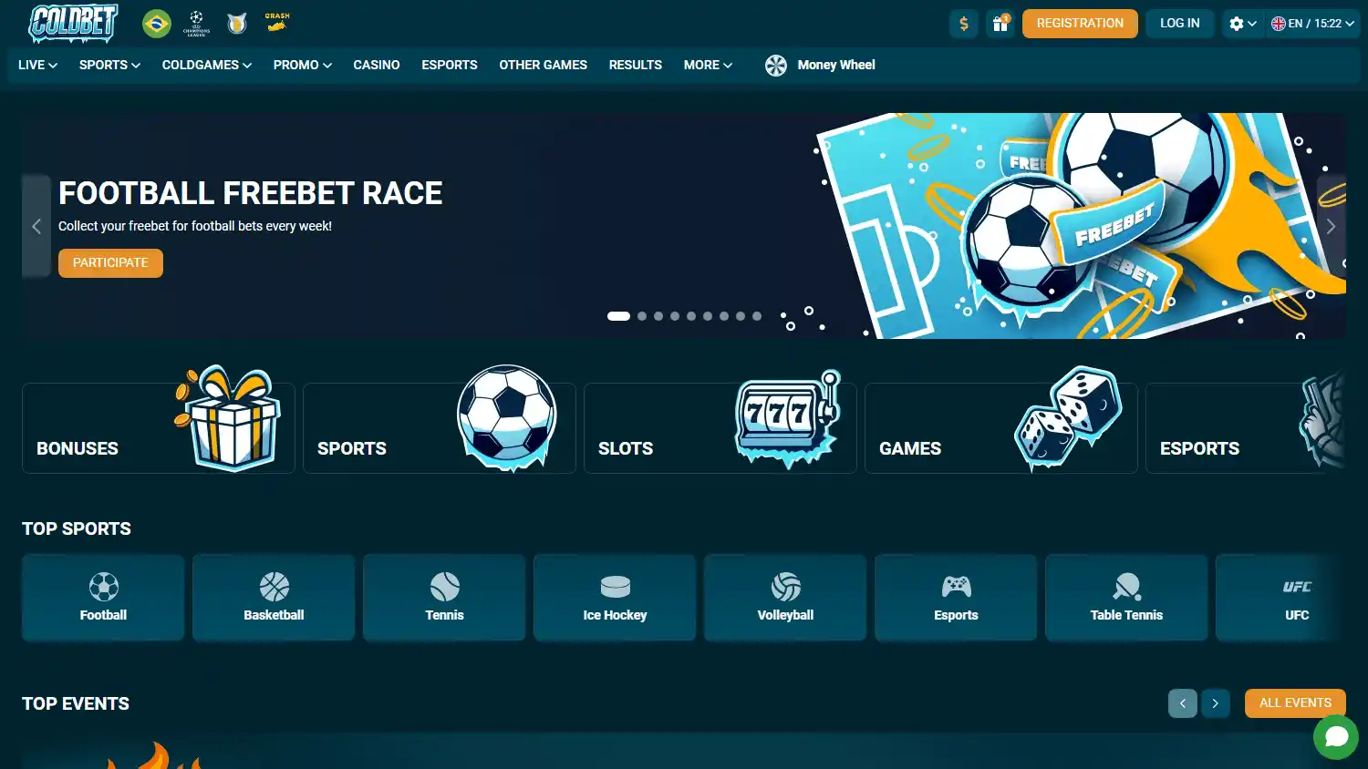 ColdBet Casino screenshot 1