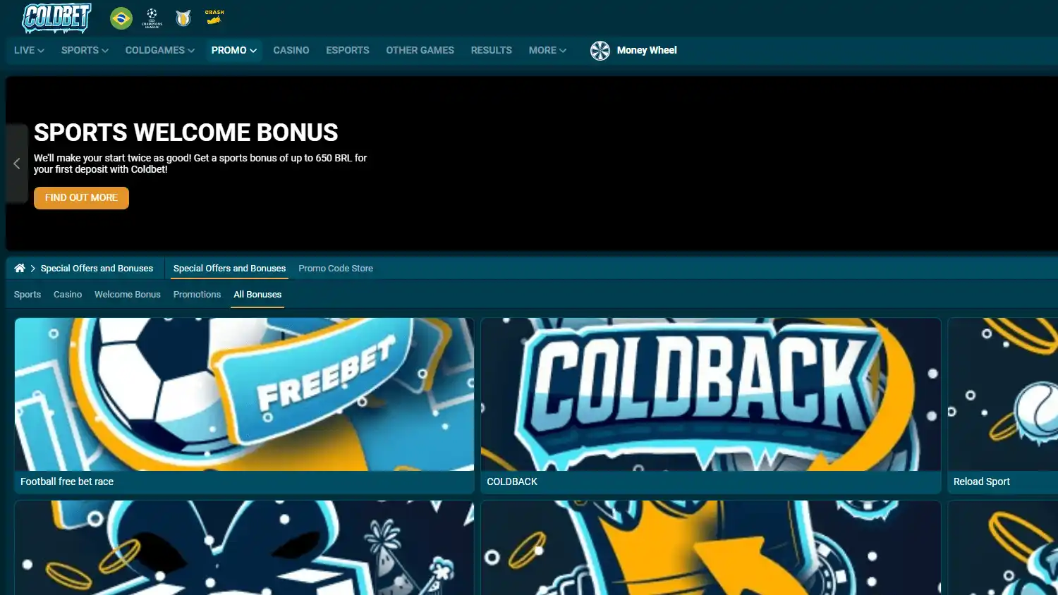 ColdBet Casino screenshot 2