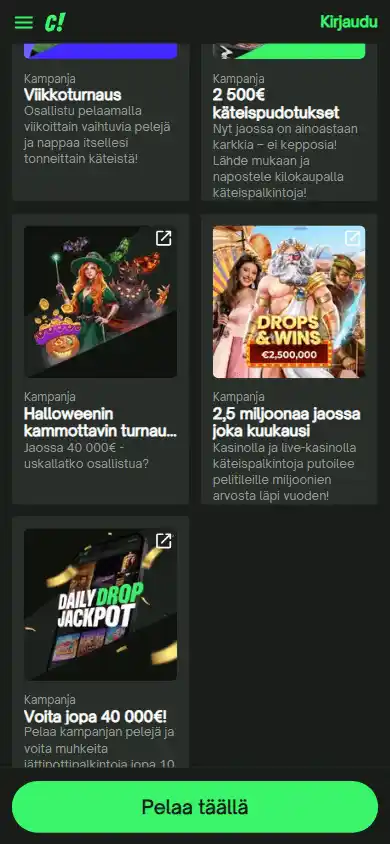 ComeOn! Casino screenshot 4