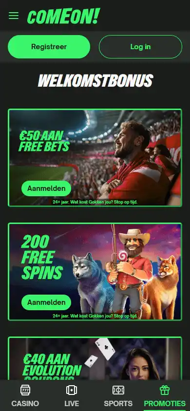 ComeOn! Casino screenshot 6