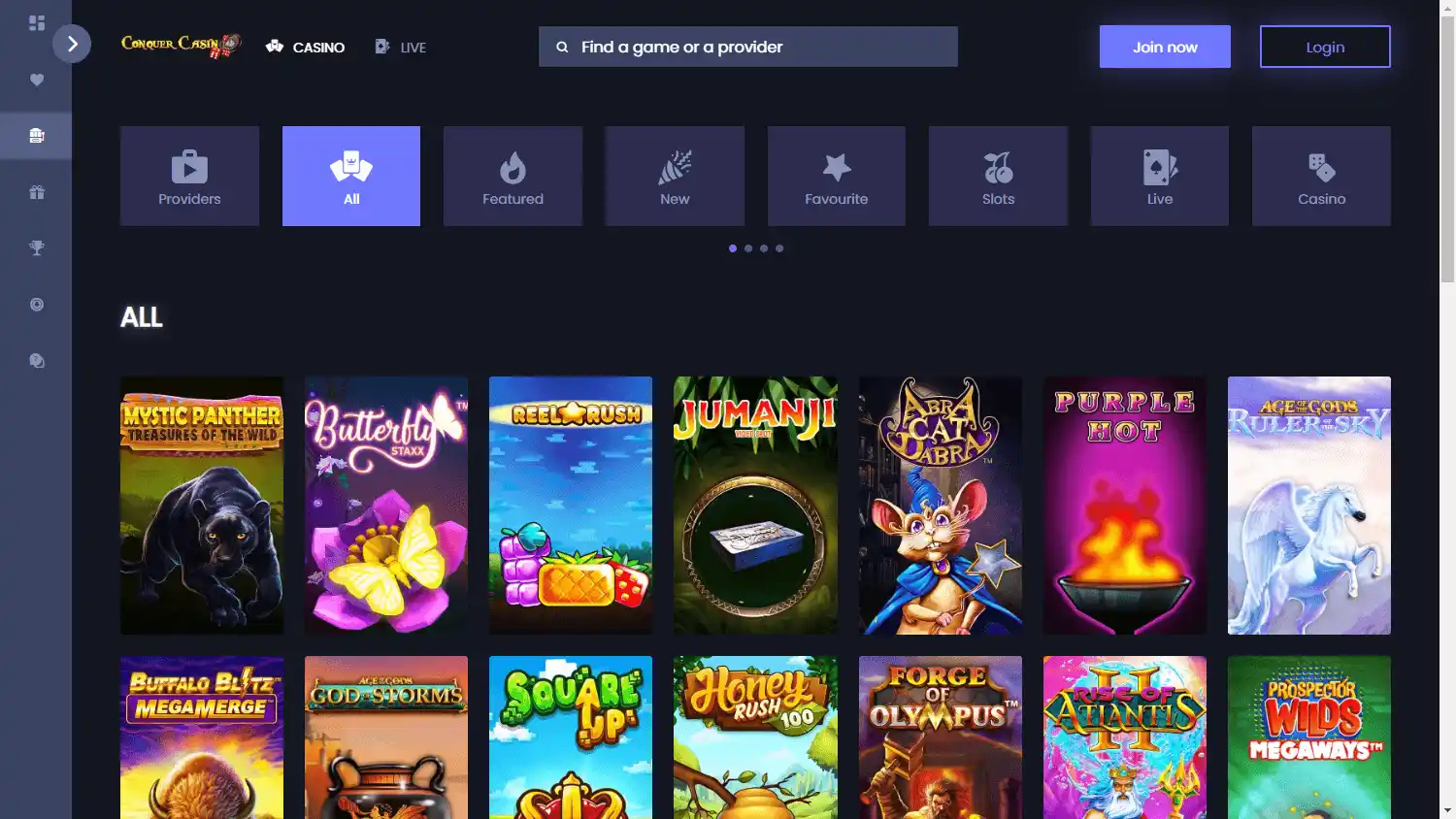 ConquerCasino screenshot 2