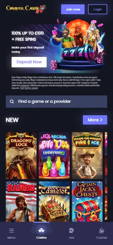 ConquerCasino screenshot 4