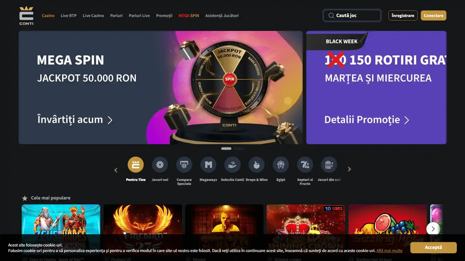 Conticazino Casino screenshot 1