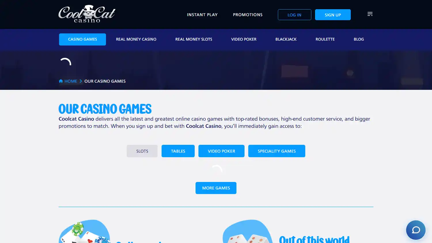 Cool Cat Casino screenshot 2