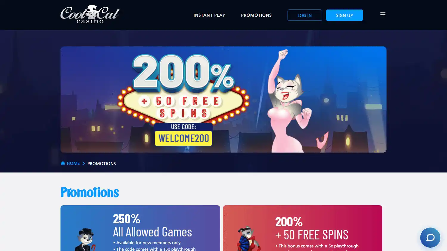 Cool Cat Casino screenshot 3
