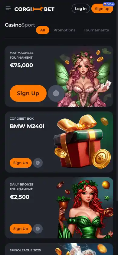 Corgibet Casino screenshot 2