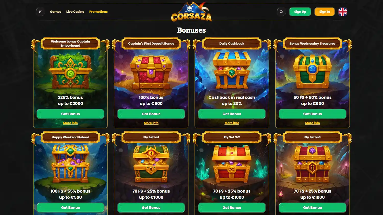 Corsaza Casino screenshot 3