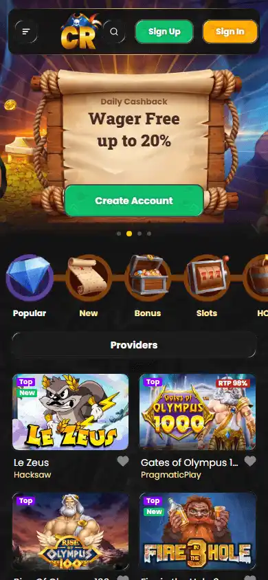 Corsaza Casino screenshot 5