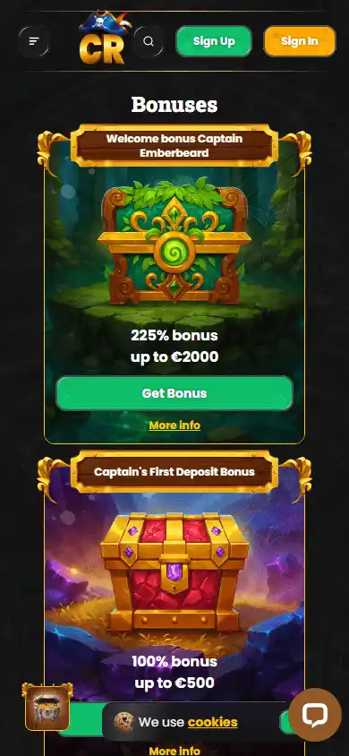Corsaza Casino screenshot 6