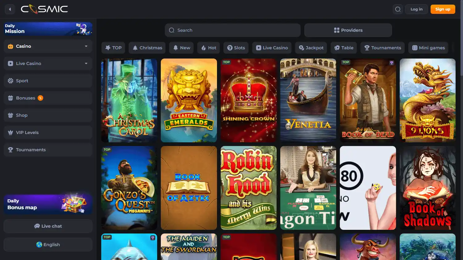 CosmicSlot Casino screenshot 2