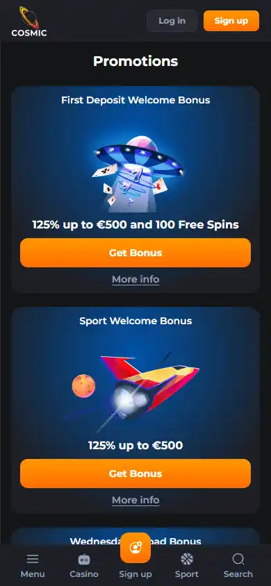 CosmicSlot Casino screenshot 6