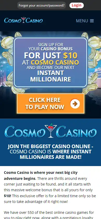 Cosmo Casino screenshot 6