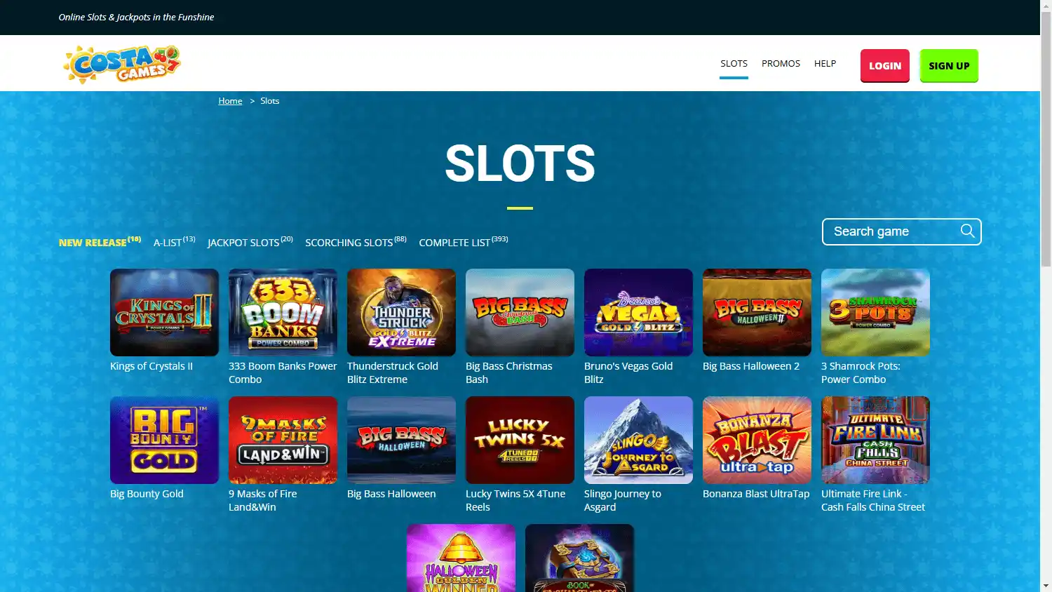Costa Games Casino screenshot 2