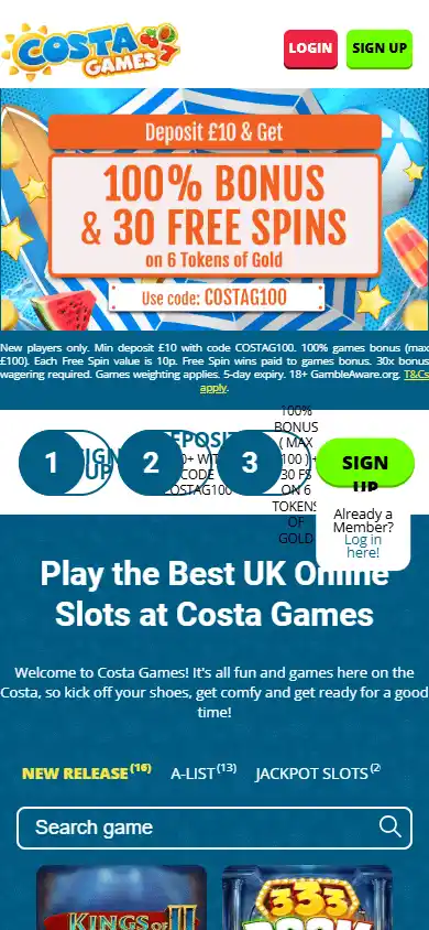 Costa Games Casino screenshot 4