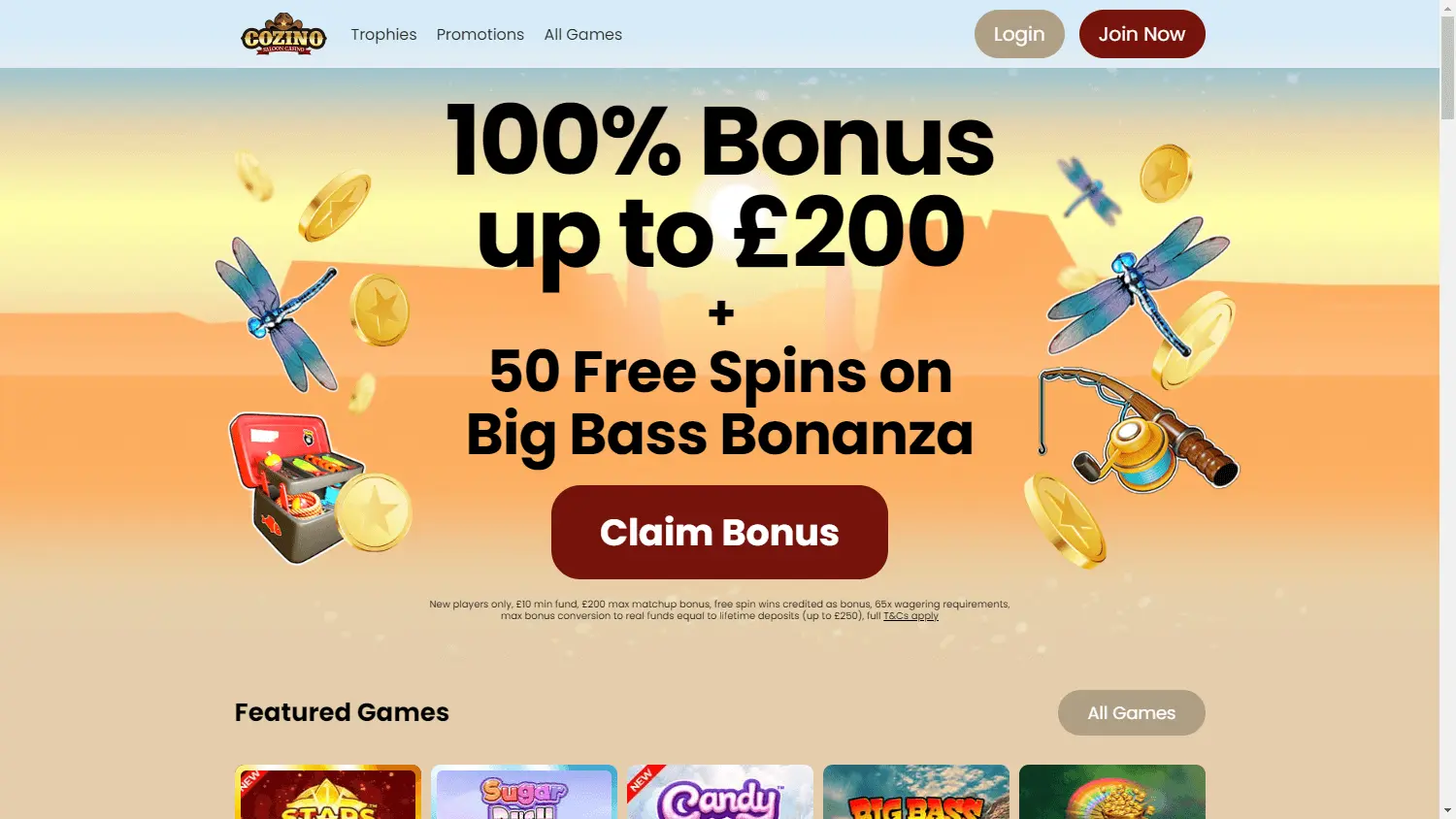 Cozino Casino screenshot 1