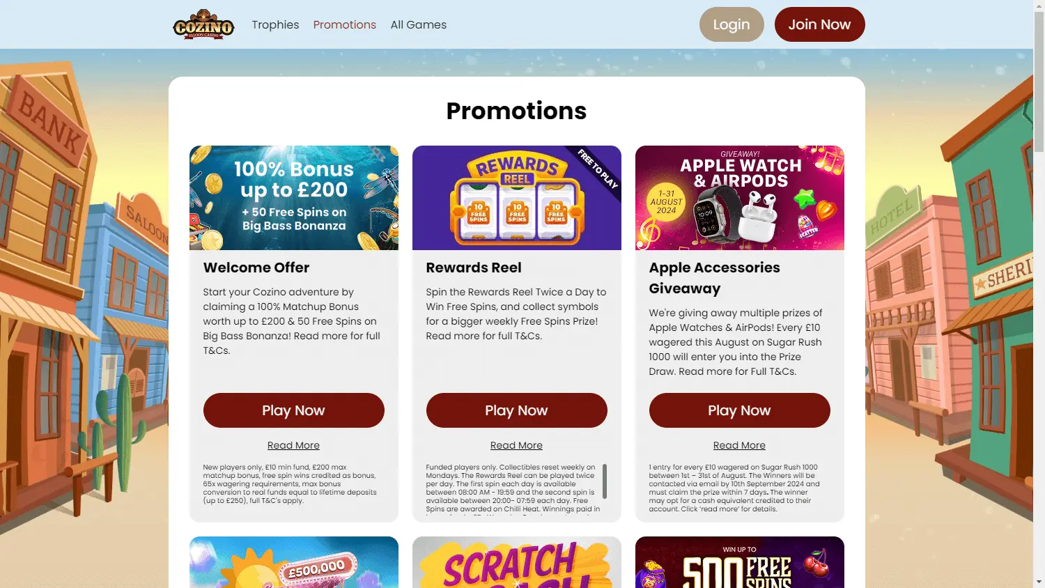 Cozino Casino screenshot 3