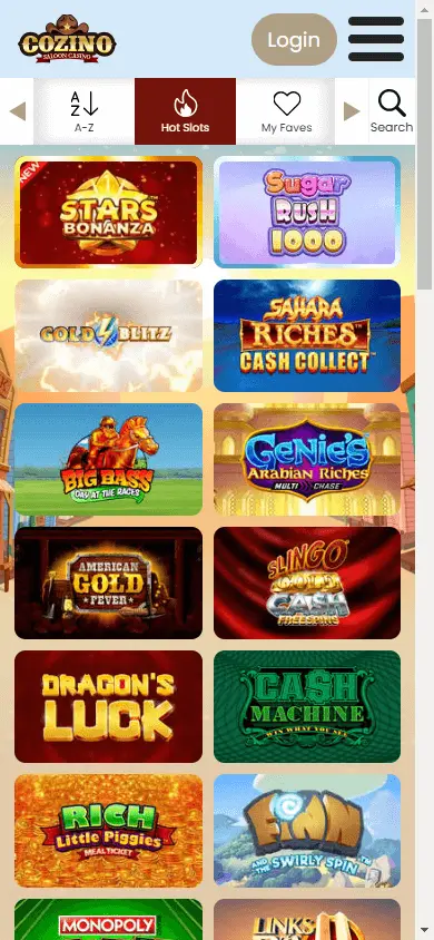 Cozino Casino screenshot 5
