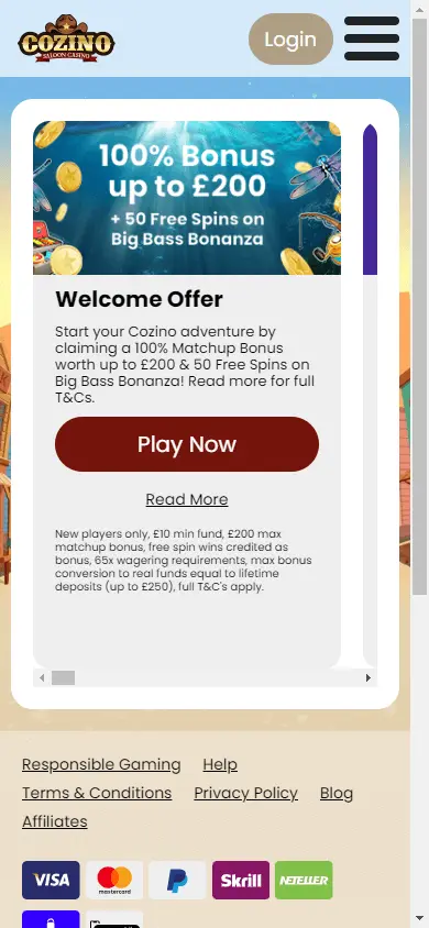 Cozino Casino screenshot 6