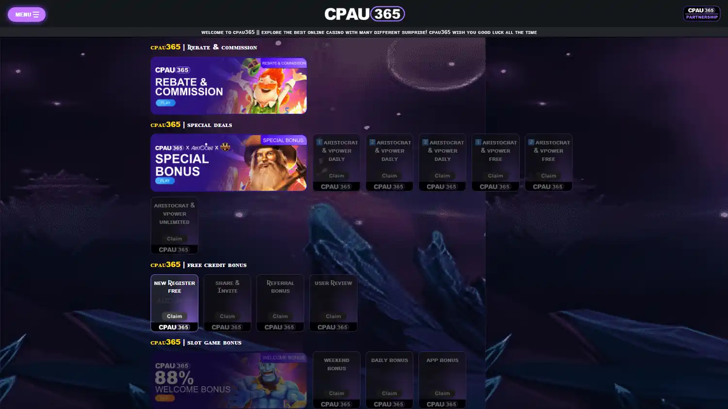 CPAU365 Casino screenshot 3