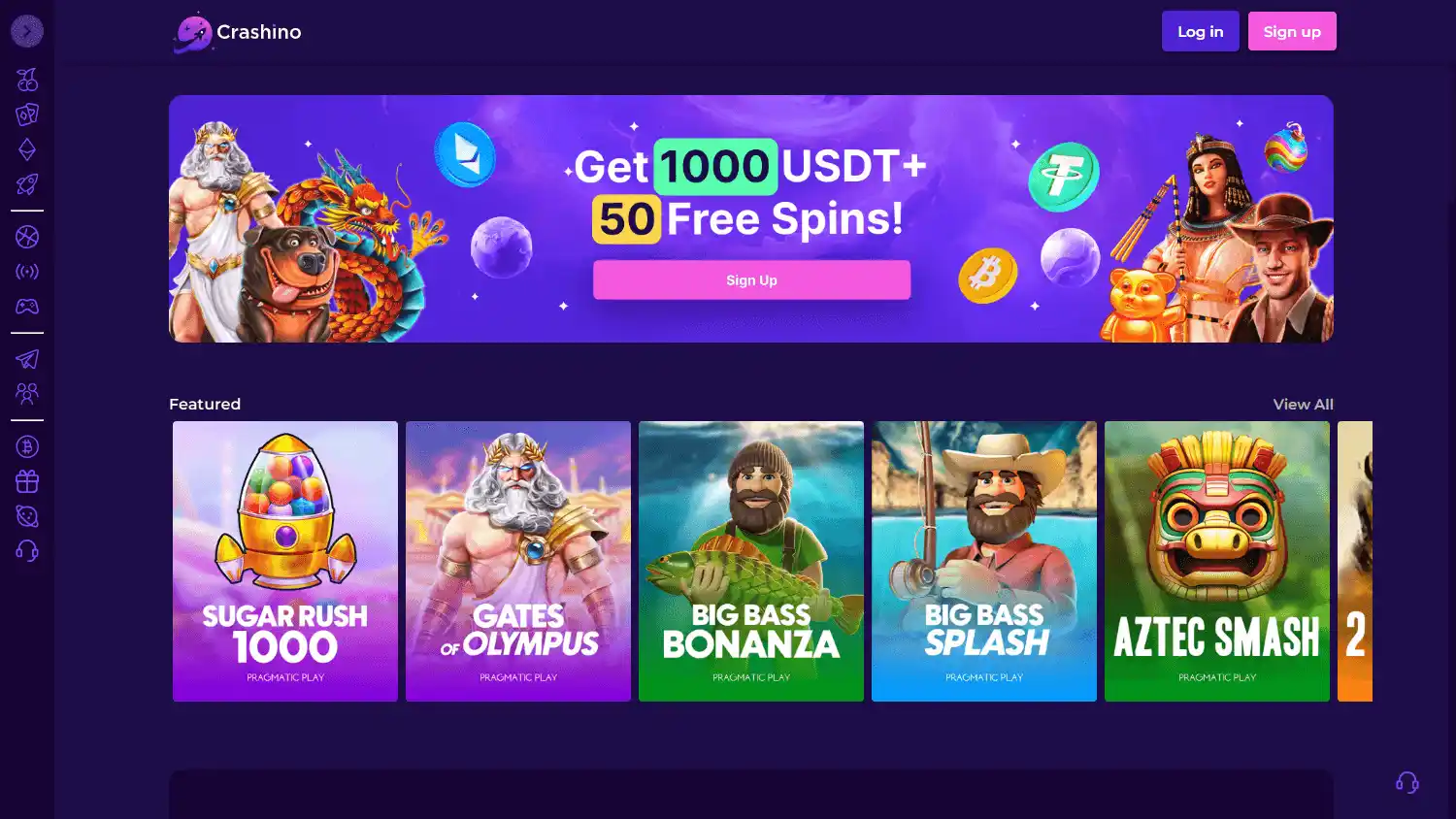Crashino Casino screenshot 1
